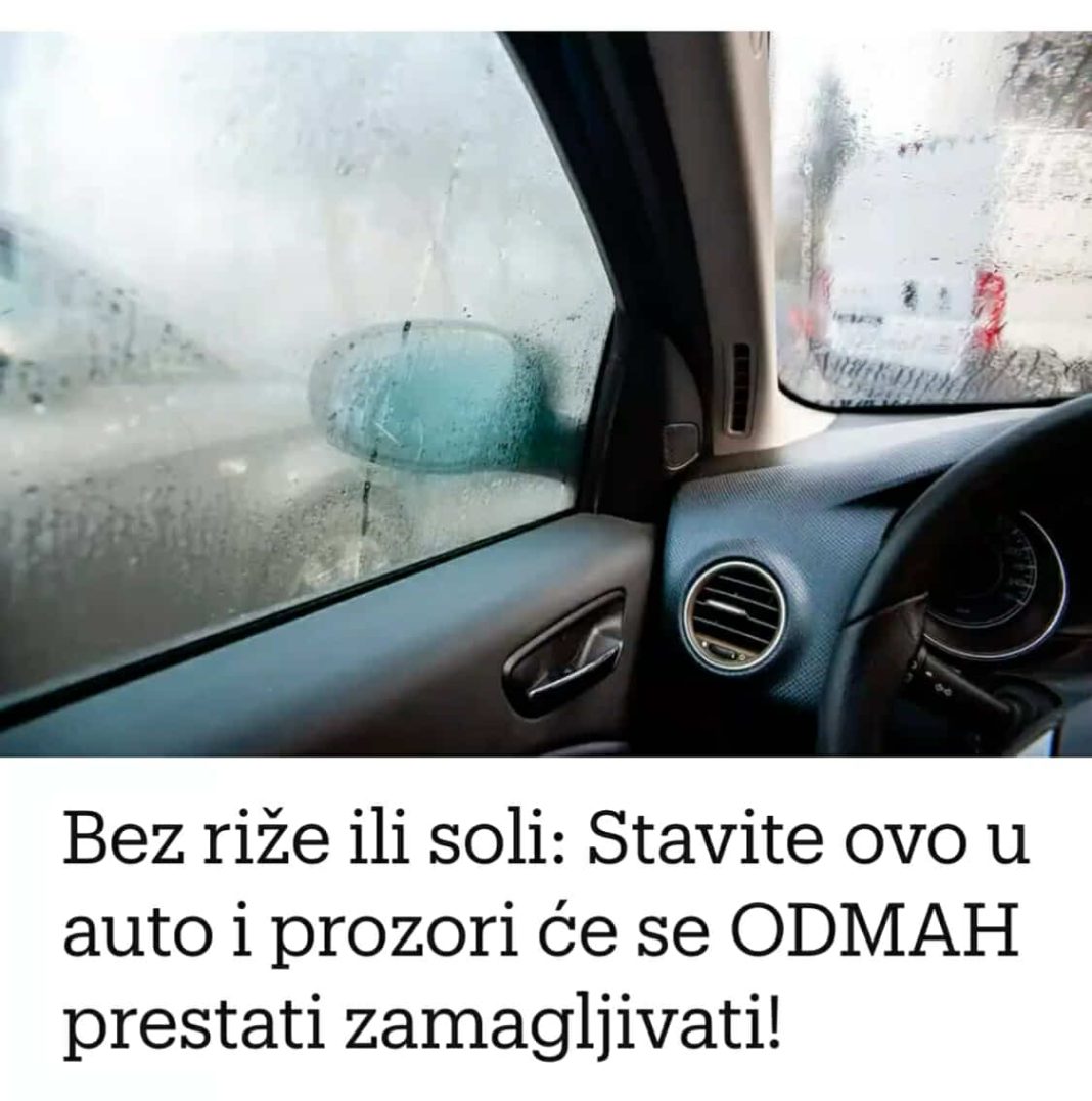 Bez riže ili soli: Stavite ovo u auto i prozori će se ODMAH prestati zamagljivati! - featured image