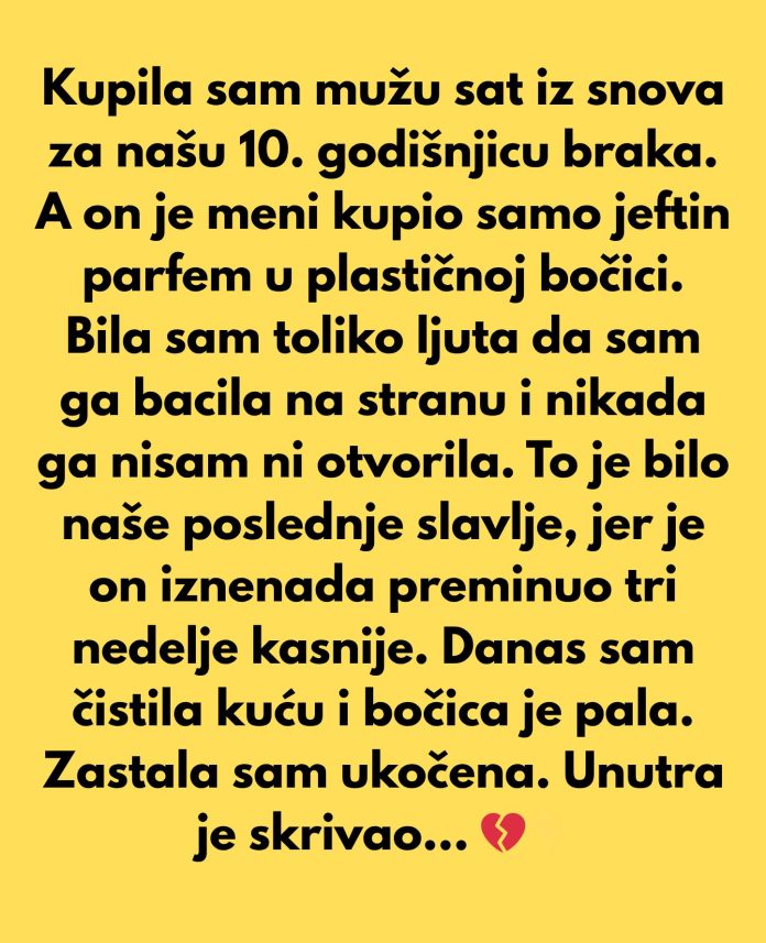Mesecima sam štedela da mu kupim sat iz snova za našu 10. godišnjicu braka. - featured image Mesecima sam štedela da mu kupim sat iz snova za našu 10. godišnjicu braka. - featured image