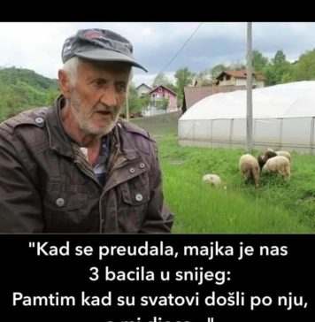 “Kad se preudala, majka je nas 3 bacila u snijeg: Pamtim kad su svatovi došli ponju, a mi djeca…” “Kad se preudala, majka je nas 3 bacila u snijeg: Pamtim kad su svatovi došli ponju, a mi djeca…” - featured image