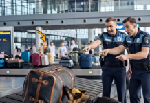 Policijski pas, kada je primijetio ovu torbu na aerodromu, počeo je lajati i gledati graničara, privlačeći njegovu pažnju. Kada su otvorili torbu, bili su šokirani onim što su pronašli… 😲😲
