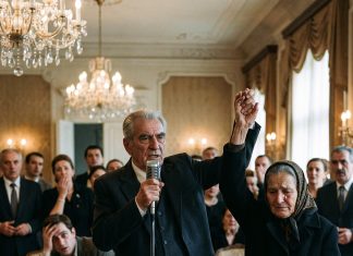 Sin je sakrio siromašnu majku iza stuba na svojoj svadbi, a onda je direktor uzeo mikrofon i rekao