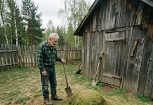 😲😲😲 Punih 10 godina je ignorisao čudno brdo iza svoje štale… sve dok jednog dana nije uzeo lopatu i shvatio da je cijelo vrijeme hodao pored nečega što je trebalo ostati zakopano.