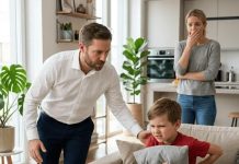 Razvedeni otac pokupio je svog šestogodišnjeg sina i shvatio da jedva može da sedne — dok šapat kroz suze kod kuće nije otkrio tajnu skrivanu predugo