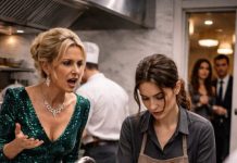 Vratio sam se mnogo ranije nego što je bilo planirano… U kuhinji sam pronašao svoju suprugu kako mirno pere suđe, kao da je sve potpuno normalno. Ipak, ništa — apsolutno ništa — nije me moglo pripremiti na ono što će ta scena otkriti.