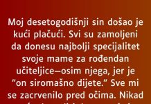 Moj desetogodišnji sin došao je kući plačući…” Moj desetogodišnji sin došao je kući plačući…” - featured image