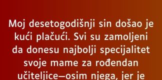 Moj desetogodišnji sin došao je kući plačući…” Moj desetogodišnji sin došao je kući plačući…” - featured image