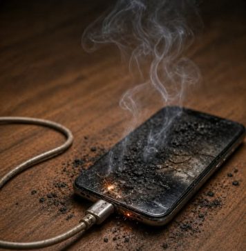 Upozorenje: nikad ne stavljajte punjač 0vako…