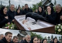 Kada se tokom sahrane gavran spustio na mali kovčeg, ljudi su zanijemili. A trenutak kasnije dogodilo se nešto što niko nikada nije uspio zaboraviti……😲😲😲 Kada se tokom sahrane gavran spustio na mali kovčeg, ljudi su zanijemili. A trenutak kasnije dogodilo se nešto što niko nikada nije uspio zaboraviti……😲😲😲 - featured image