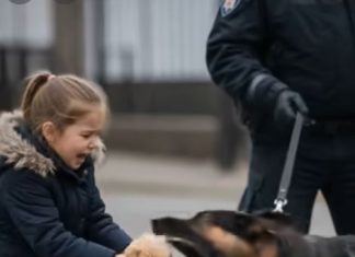 Službeni pas je počeo lajati kada je vidio petogodišnju djevojčicu, a zatim joj je oteo plišanu igračku iz ruku: a onda se desilo nešto neočekivano 😱😱