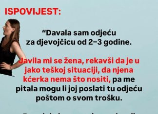“Davala sam odjeću za djevojčicu od 2–3 godine” “Davala sam odjeću za djevojčicu od 2–3 godine” - featured image