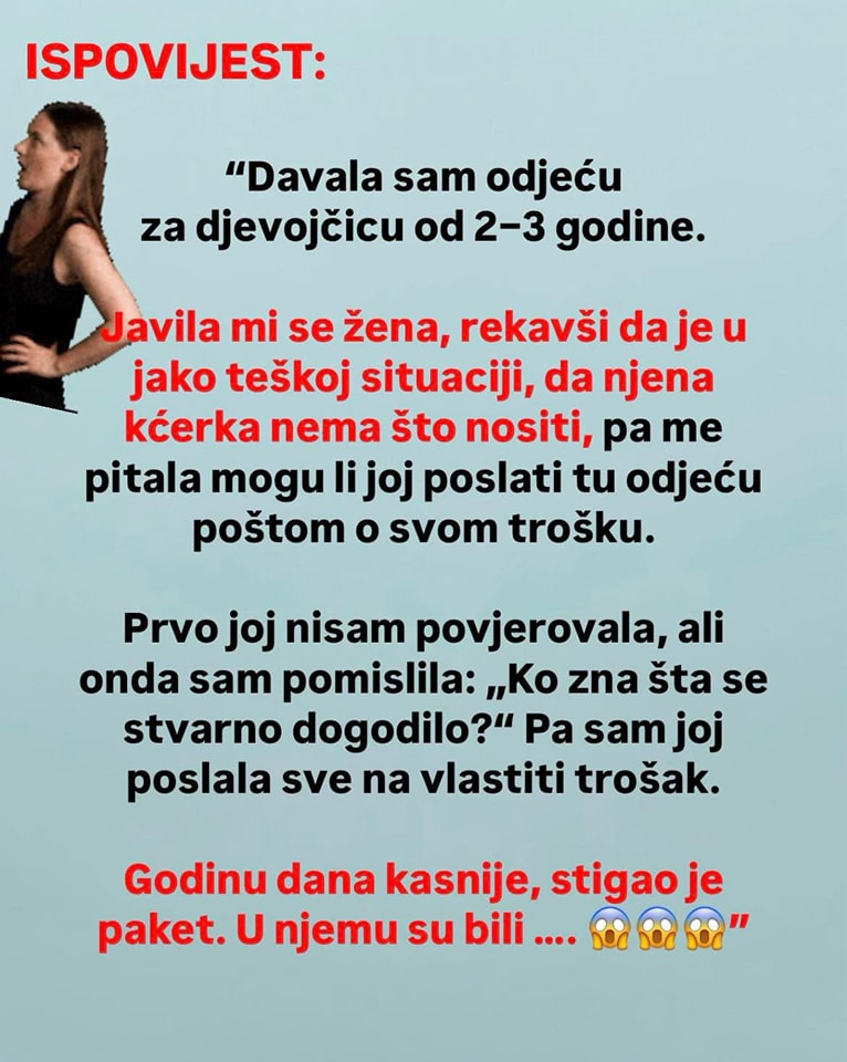 “Davala sam odjeću za djevojčicu od 2–3 godine” - featured image “Davala sam odjeću za djevojčicu od 2–3 godine” - featured image
