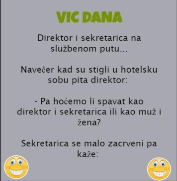 VIC DANA: Direktor i sekretarica na službenom putu