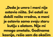 Kada je moj deda umro, svi u porodici su dobili nešto vredno — ušteđevinu, zemlju, antikvitete.