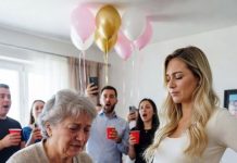 Na mom unukovom bebi šoweru, moja snaja je bacila moje ručno ispleteno ćebe u kantu: “Mi ovde koristimo samo dizajnerske stvari.” — Izvadila sam ga i donela kući bez ikakve rasprave. Te večeri moj sin je pozvao, glasa punog bola: “Mama… Šta je bilo umotano unutra u tom ćebetu?” Dok sam stigla kući, miris puter kreme sa te proslave i dalje se zadržavao u rukavima mog kardigana.