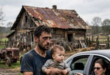 Moja tetka je došla u blistavom Mercedesu samo nekoliko sati nakon što je deda umro i rekla mi da spakujem svoju troje dece i napustim farmu za tri dana. Ali ona nije znala šta sam radila u toj staroj štali svake nedelje uveče posle crkve. Deda Harold je bio mrtav manje od pet sati kada me je škripa guma po šljunku naterala da podignem pogled sa kuhinjske sudopere. Gledala sam kroz prozor ka crvenoj štali gde me je učio da muzem krave kada sam imala sedam godina. Ruke su mi se još uvek tresle od poziva iz bolnice. Onda sam ugledala srebrni SUV.