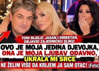 Toni Bijelić jasan i direktan, objavio zajedničku sliku: Ovo je moja jedina djevojka, ona je moja ljubav odavno, ukrala mi srce NE ŽELIM VIŠE DA KRIJEM JA SAM OTAC!